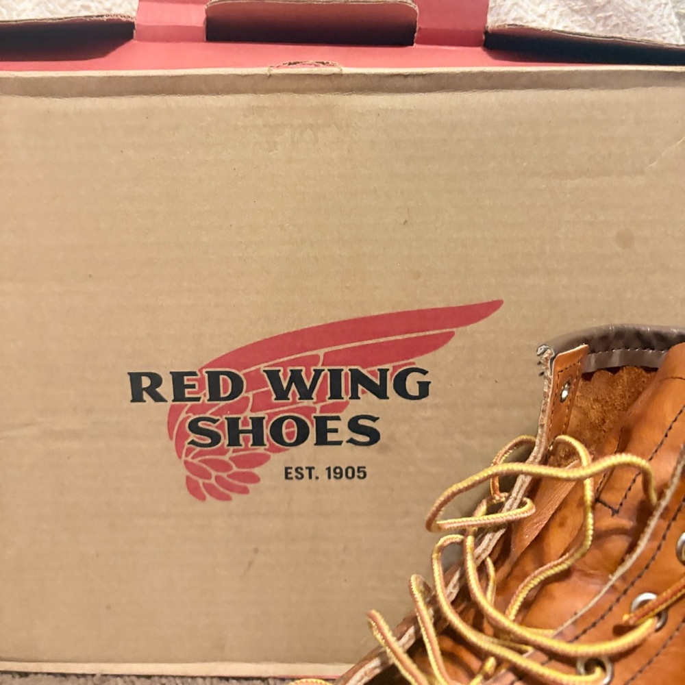 Red Wing Shoes Tan Leather Boots